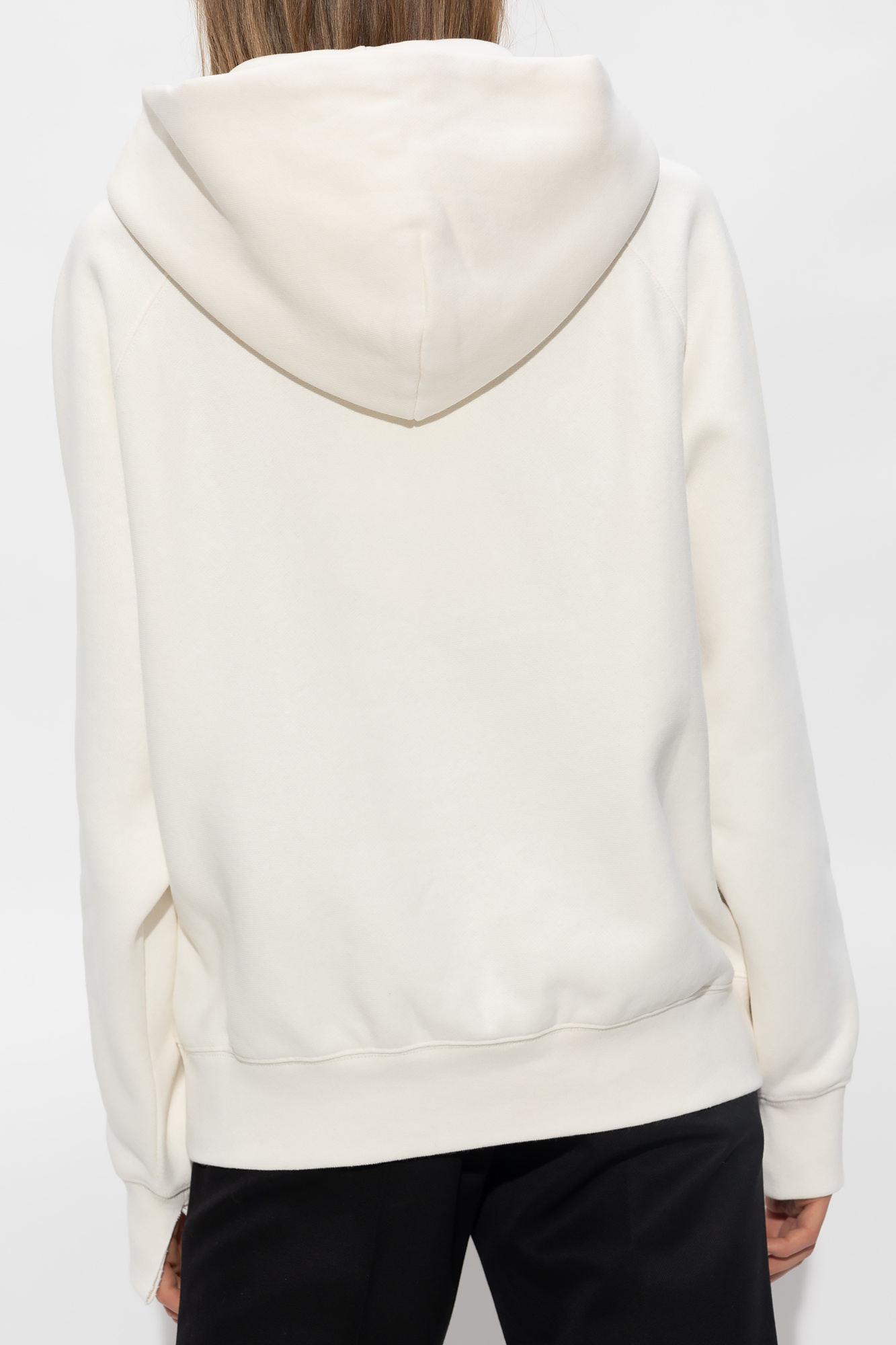 Plain white champion sales hoodie